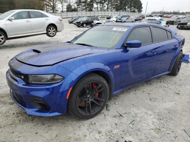 2C3CDXGJ1NH176555 - 2022 DODGE CHARGER SCAT PACK BLUE photo 1