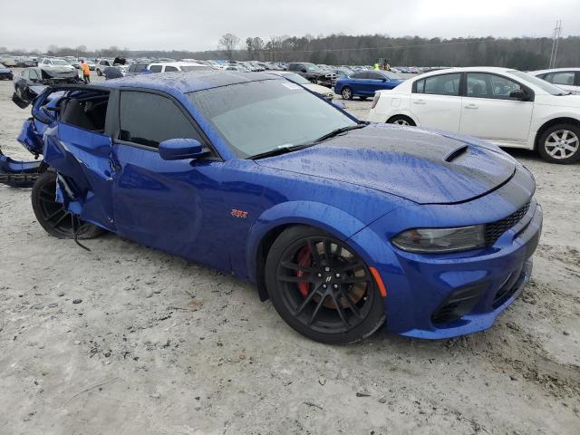 2C3CDXGJ1NH176555 - 2022 DODGE CHARGER SCAT PACK BLUE photo 4