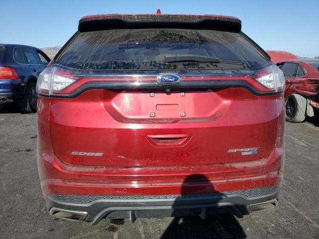 2FMPK4AP7JBC56210 - 2018 FORD EDGE SPORT BURGUNDY photo 6