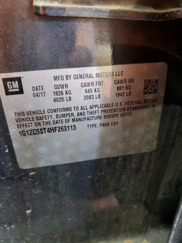 1G1ZC5ST4HF263113 - 2017 CHEVROLET MALIBU LS CHARCOAL photo 13