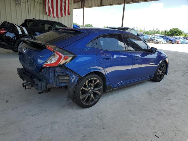 SHHFK7H45KU212254 - 2019 HONDA CIVIC SPORT ლურჯი ფოტო 3