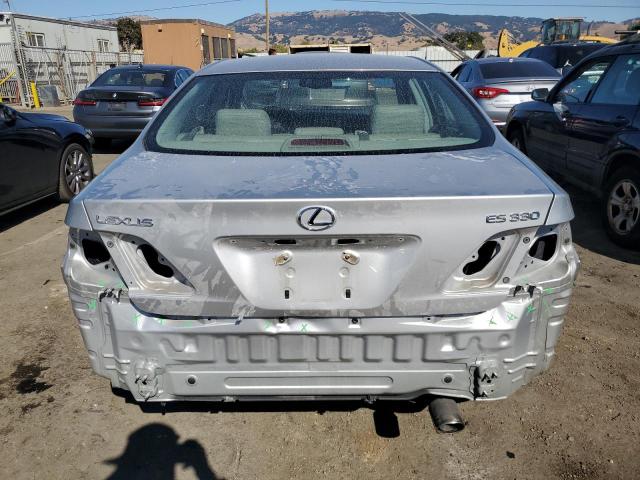 JTHBA30G455090511 - 2005 LEXUS ES 330 SILVER photo 6