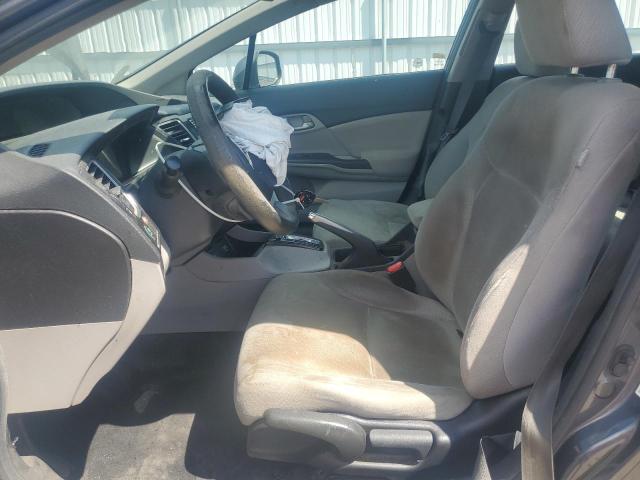 2HGFB2F56DH550308 - 2013 HONDA CIVIC LX GRAY photo 7