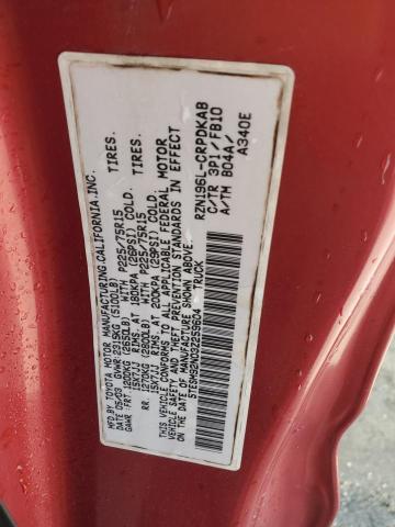 5TESM92N03Z259604 - 2003 TOYOTA TACOMA XTRACAB PRERUNNER Rouge photo 13