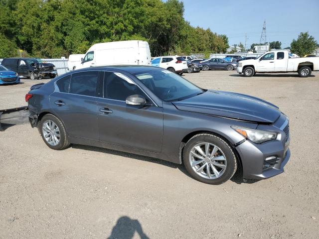 JN1BV7AR4FM391674 - 2015 INFINITI Q50 BASE ნაცრისფერი ფოტო 4