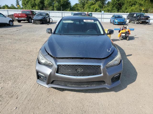 JN1BV7AR4FM391674 - 2015 INFINITI Q50 BASE ნაცრისფერი ფოტო 5