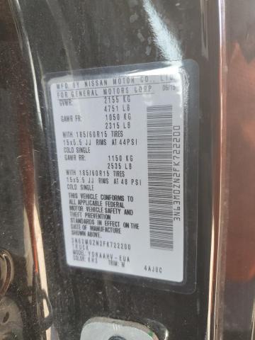 3N63M0ZN2FK722200 - 2015 CHEVROLET CITY EXPRE LT 黑色 照片 13