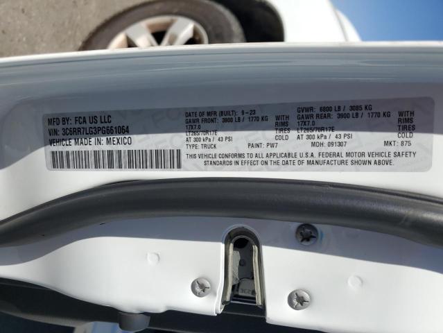 3C6RR7LG3PG661064 - 2023 RAM 1500 CLASS SLT 白色 照片 13