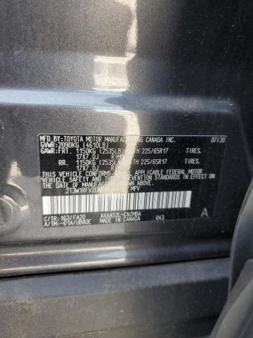 2T3W1RFV2LW090282 - 2020 TOYOTA RAV4 XLE 灰色 照片 13