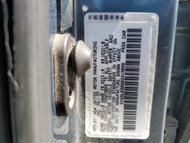 5Y2SL65888Z413888 - 2008 PONTIAC VIBE BLUE photo 12