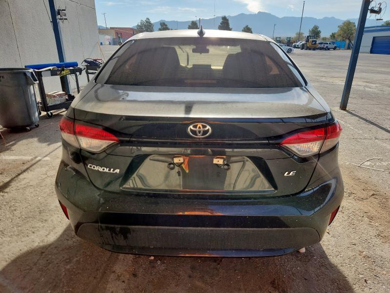 5YFEPMAE2MP168835 - 2021 TOYOTA COROLLA LE BLACK photo 6