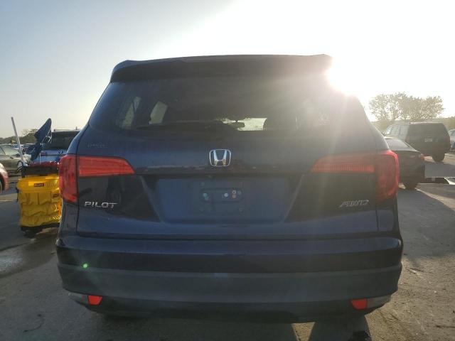 5FNYF6H58GB042562 - 2016 HONDA PILOT EXL BLUE photo 6