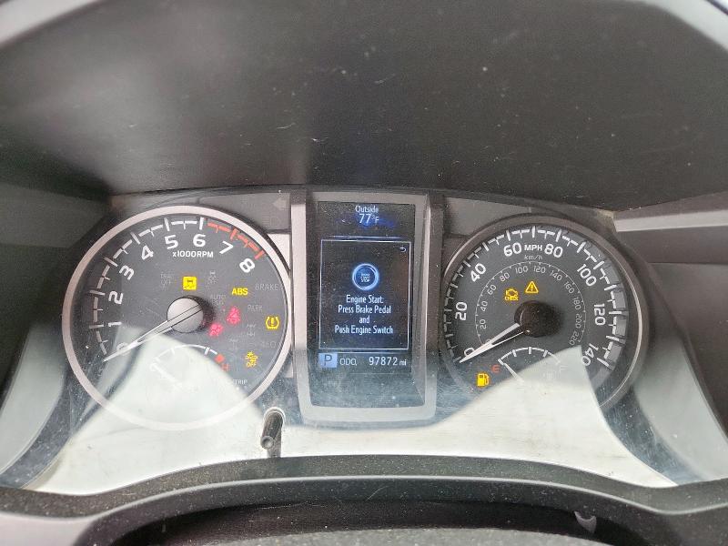 5TFCZ5AN8LX222808 - 2020 TOYOTA TACOMA DOUBLE CAB GRAY photo 9