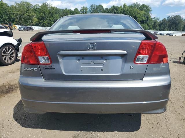 2HGES26724H638995 - 2004 HONDA CIVIC EX GRAY photo 6