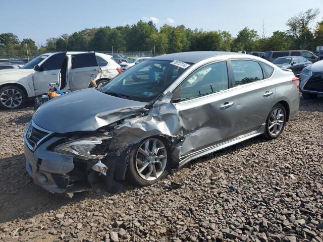 3N1AB7AP6DL735466 - 2013 NISSAN SENTRA S GRAY photo 1