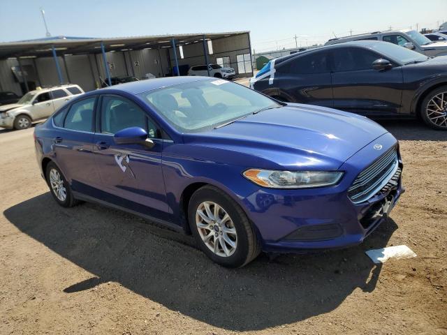 1FA6P0G76F5106947 - 2015 FORD FUSION S ლურჯი ფოტო 4