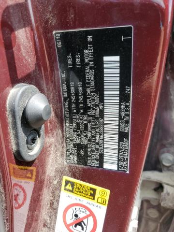 5TDJZRFH6JS888697 - 2018 TOYOTA HIGHLANDER SE Բորդո լուսանկար 13