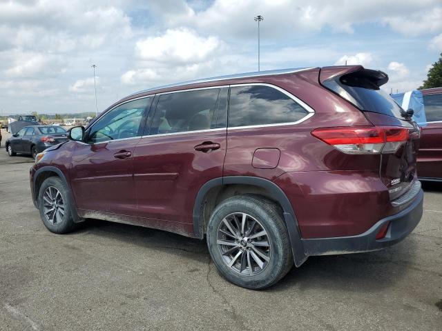 5TDJZRFH6JS888697 - 2018 TOYOTA HIGHLANDER SE Բորդո լուսանկար 2