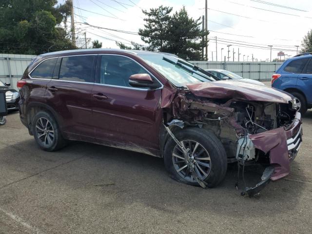 5TDJZRFH6JS888697 - 2018 TOYOTA HIGHLANDER SE Բորդո լուսանկար 4