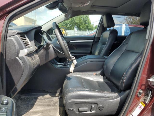5TDJZRFH6JS888697 - 2018 TOYOTA HIGHLANDER SE Բորդո լուսանկար 7
