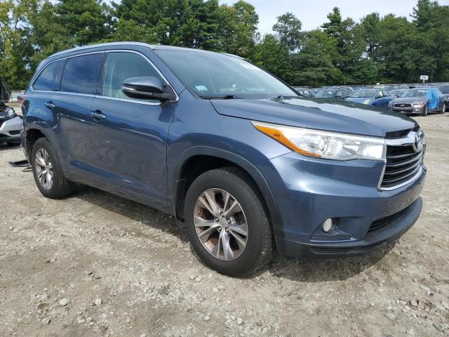 5TDJKRFH3FS122499 - 2015 TOYOTA HIGHLANDER XLE Mavi foto 4