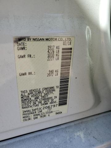 1N4AL3AP3JC206797 - 2018 NISSAN ALTIMA 2.5 WHITE photo 13
