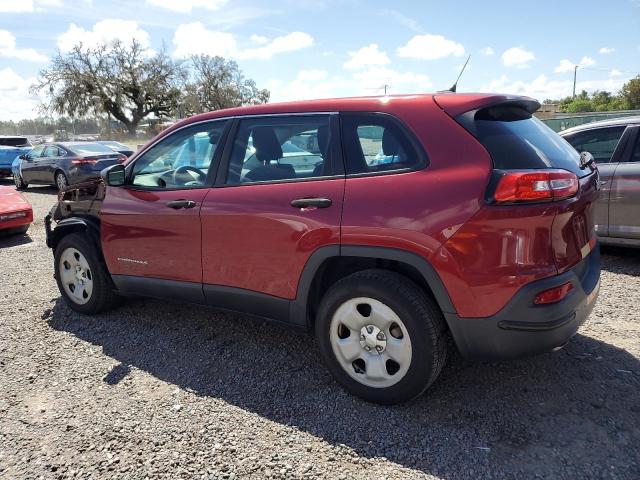 1C4PJLAB3EW155739 - 2014 JEEP CHEROKEE SPORT RED photo 2