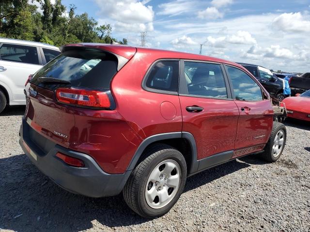 1C4PJLAB3EW155739 - 2014 JEEP CHEROKEE SPORT RED photo 3