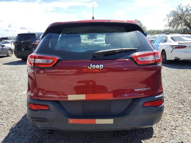 1C4PJLAB3EW155739 - 2014 JEEP CHEROKEE SPORT RED photo 6