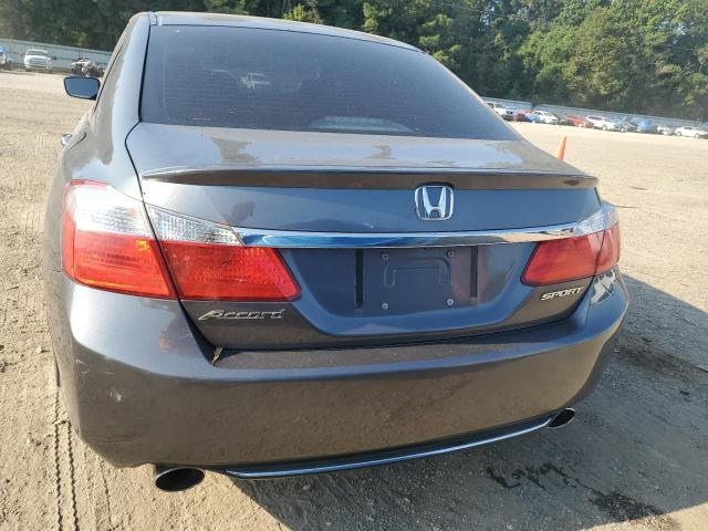 1HGCR2F50DA269392 - 2013 HONDA ACCORD SPORT GRAY photo 6