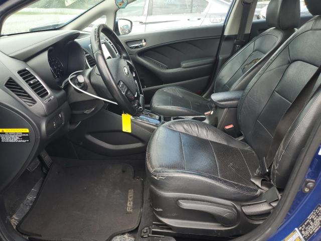 3KPFL4A87HE124315 - 2017 KIA FORTE EX BLUE photo 7