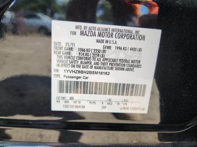 1YVHZ8BH2B5M18182 - 2011 MAZDA 6 I 黑色 照片 13