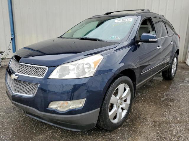 1GNKVLED0BJ206379 - 2011 CHEVROLET TRAVERSE LTZ BLUE photo 1