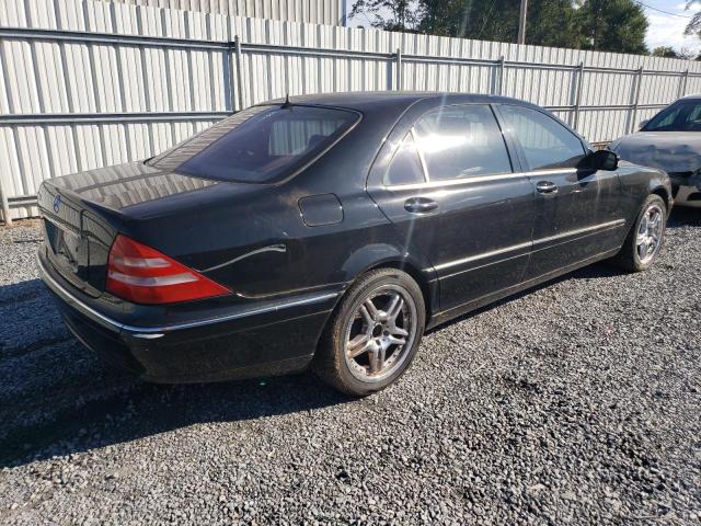 WDBNG70J22A281653 - 2002 MERCEDES-BENZ S 430 BLACK photo 3