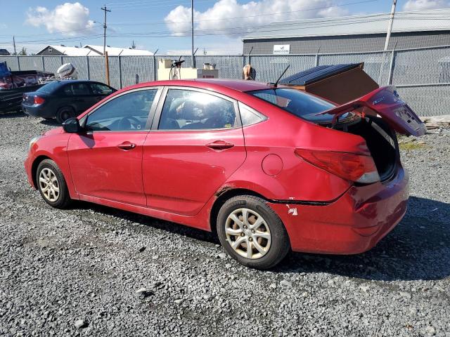 KMHCT4AE0EU674151 - 2014 HYUNDAI ACCENT GLS RED photo 2