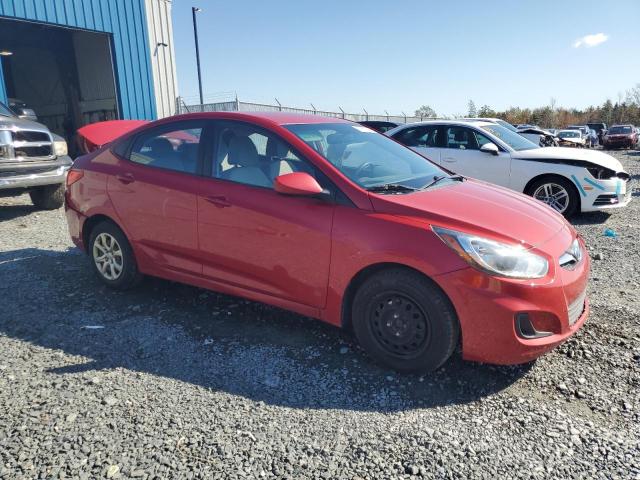 KMHCT4AE0EU674151 - 2014 HYUNDAI ACCENT GLS RED photo 4