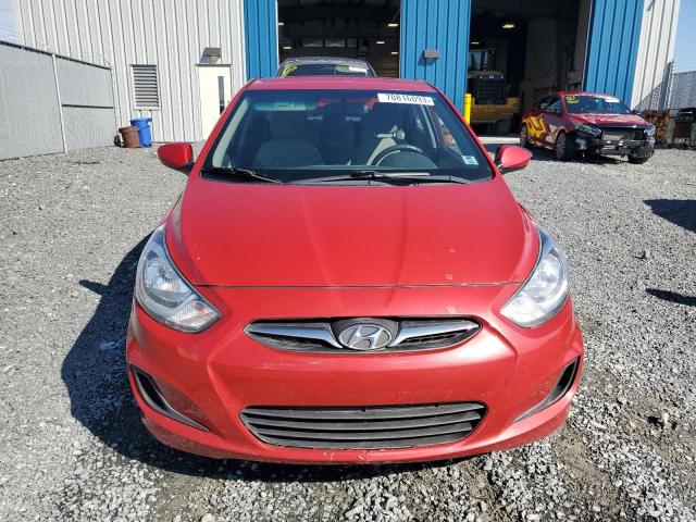 KMHCT4AE0EU674151 - 2014 HYUNDAI ACCENT GLS RED photo 5