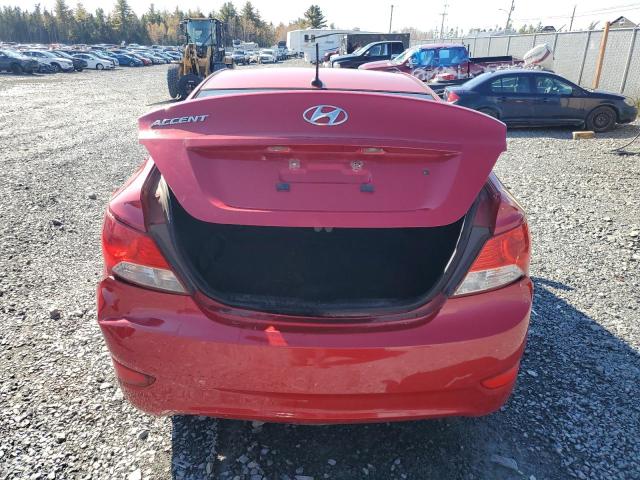 KMHCT4AE0EU674151 - 2014 HYUNDAI ACCENT GLS RED photo 6