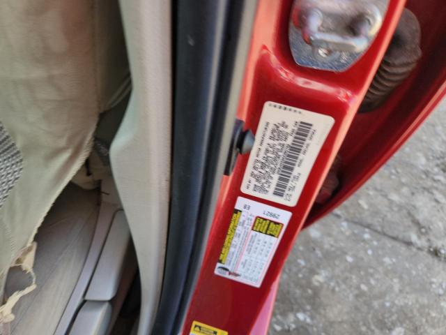 1NXBU4EE9AZ380762 - 2010 TOYOTA COROLLA BASE 红色 照片 12