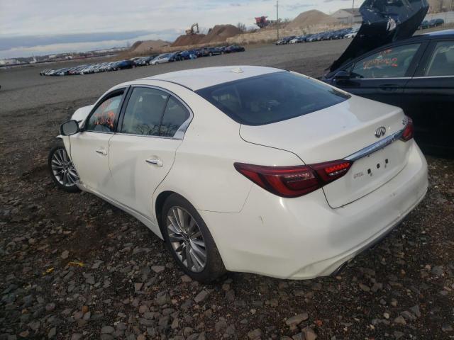 JN1EV7AP0LM207225 - 2020 INFINITI Q50 PURE WHITE photo 2