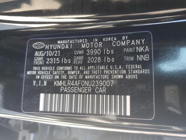 KMHLR4AF0NU239007 - 2022 HYUNDAI ELANTRA N LINE BLACK photo 13