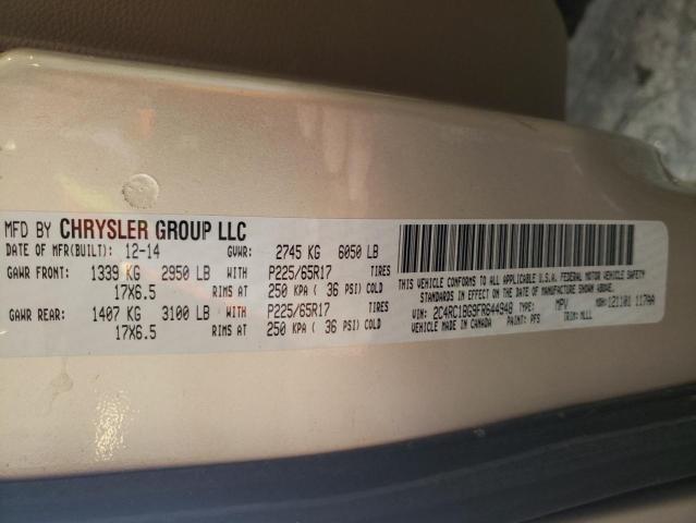 2C4RC1BG9FR644948 - 2015 CHRYSLER TOWN & COU TOURING GOLD photo 13