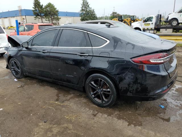 3FA6P0HD1JR280516 - 2018 FORD FUSION SE BLACK photo 2