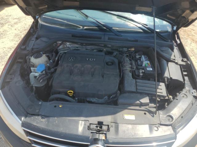 3VWLA7AJ8FM305937 - 2015 VOLKSWAGEN JETTA TDI BLACK photo 11