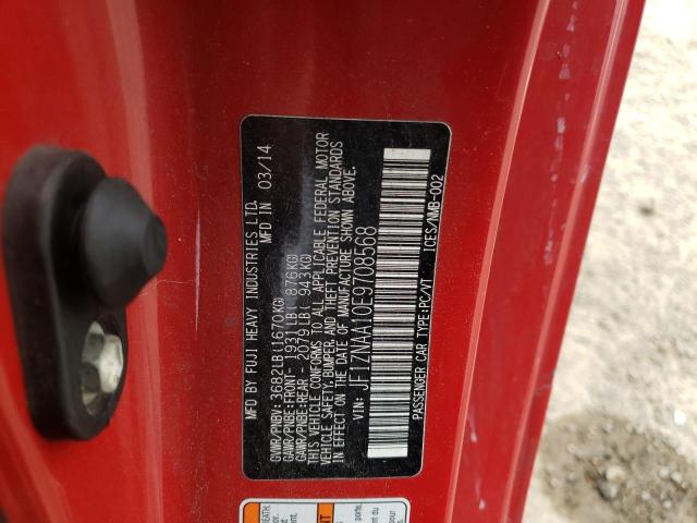 JF1ZNAA10E9708568 - 2014 TOYOTA SCION FR-S RED photo 12