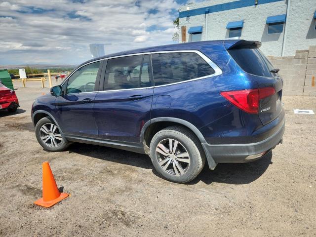 5FNYF6H58HB063347 - 2017 HONDA PILOT EXL BLUE photo 2