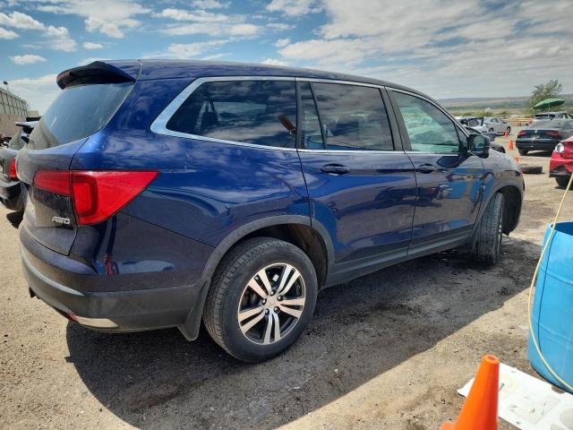 5FNYF6H58HB063347 - 2017 HONDA PILOT EXL BLUE photo 3
