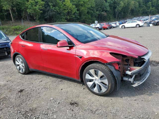 7SAYGDEE0NF313099 - 2022 TESLA MODEL Y RED photo 4