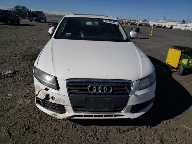 WAULF78K09N017663 - 2009 AUDI A4 2.0T QUATTRO WHITE photo 5