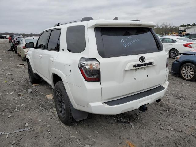 JTEFU5JR5M5235376 - 2021 TOYOTA 4RUNNER SR5 WHITE photo 2